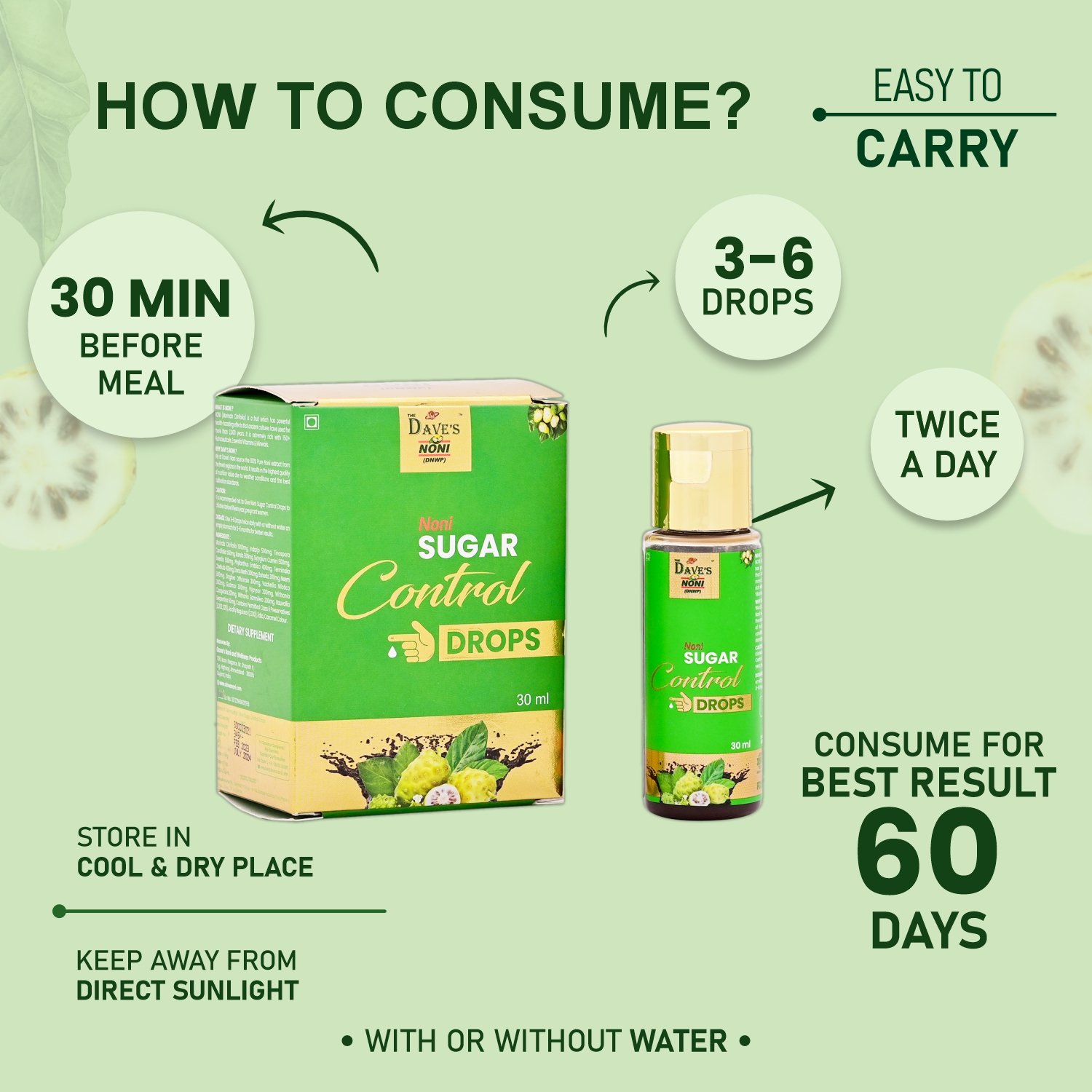 Noni Sugar Control Drops - Alternate View